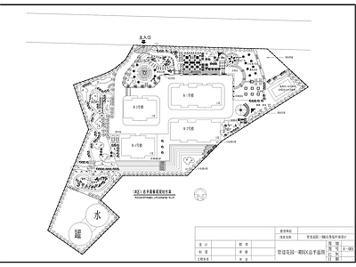 新中式中式庭院 民宿庭院 酒店庭院 小区公园 小区景观 花园庭院 施工图