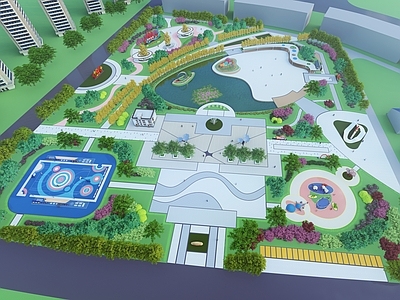 现代景观公园 市民公园 市政公园 城市公园