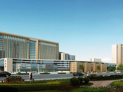 现代其他公共建筑 河南阜外医院 医院建筑