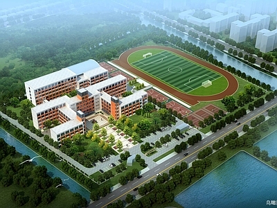 现代学校外观 学校