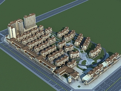 欧式高层住宅 欧式住宅小区