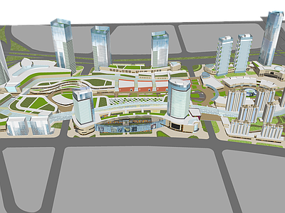现代商场建筑 商业广场建筑 商业综合体建筑