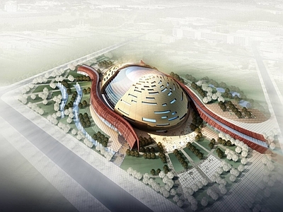 现代图书馆外观 歌剧院 博物馆