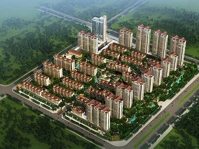 欧式别墅外观 欧式住宅小区