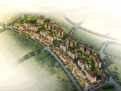 欧式高层住宅 欧式商业住宅小区