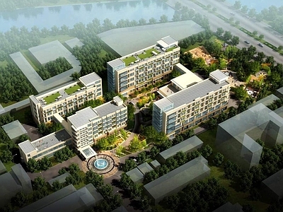 现代其他住宅外观 养老院 多层住宅公寓