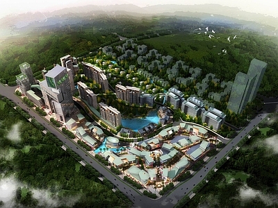 现代商业街 商业综合体 商场 商业街 城市规划