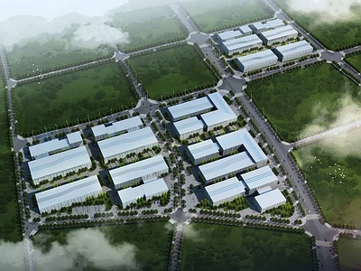 现代厂房 现代工业厂房 工业建筑