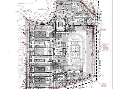 城市规划 实验学校规划设计 施工图