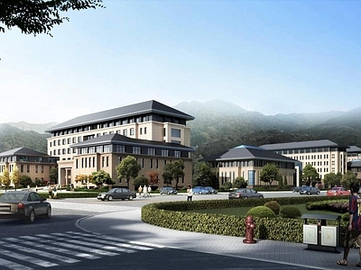 现代学校外观 学校 大学党校