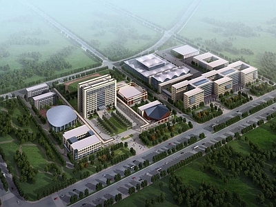 现代厂房 现代厂房 多层办公楼 办公园区 工业区