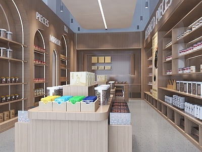 现代其他商业空间 现代文创商店