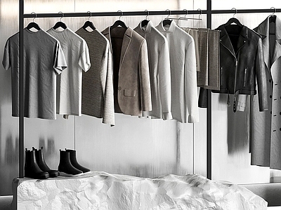 衣服 服饰 衣服 鞋帽 衣服架