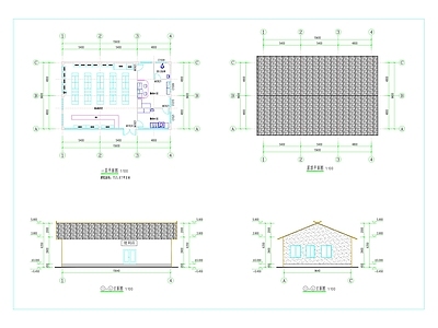 现代其他商业建筑 旅游区 旅游区便利店 售卖亭 餐饮建筑 施工图