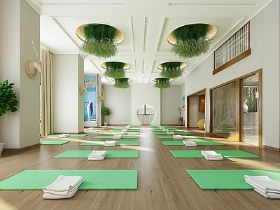 现代健身房动感单车