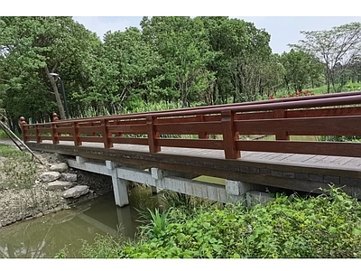 现代中式其他景观 景观平桥 西湖景观平桥 日式景观木桥 公园景观桥 景观桥结构 施工图