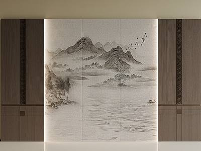 新中式背景墙 新中式背景墙 客厅背景墙
