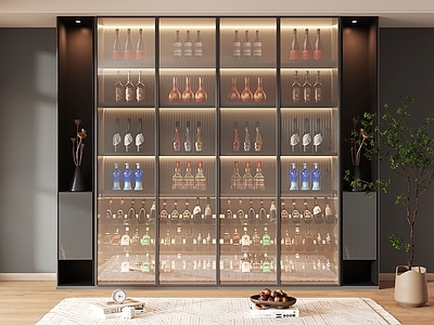 现代酒柜 酒柜设计 酒柜 红酒柜
