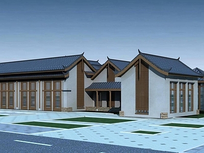中式四合院 中式会所 四合院