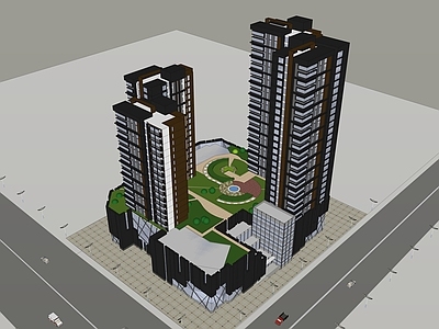 现代新中式售楼处 精细 风格 建筑 商业 办公