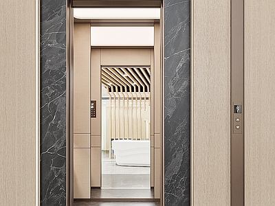 现代电梯间 电梯间 酒店电梯间 办公电梯间