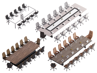 现代会议桌椅 会议桌 办公桌