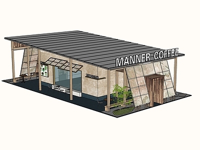 现代新中式其他店铺 商业店铺 咖啡店 茶室 商业空间 现代商业盒子