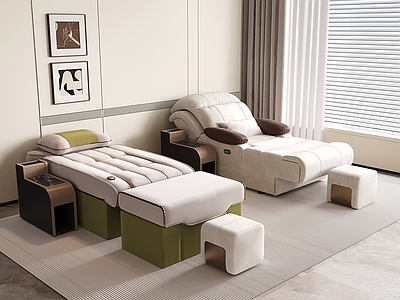 现代按摩椅 布椅 足疗店按摩椅 按摩床 电动贵妃榻 电动沙发椅