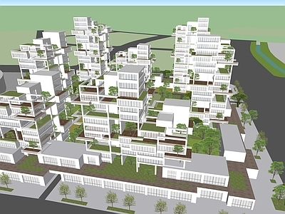 新中式现代多层住宅 多层住宅
