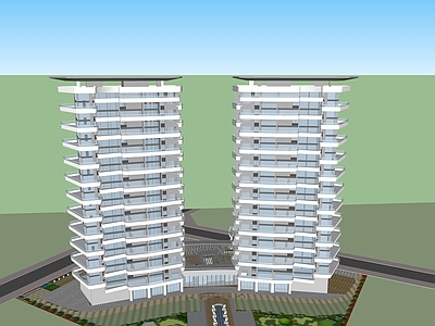 现代多层住宅 多层住宅