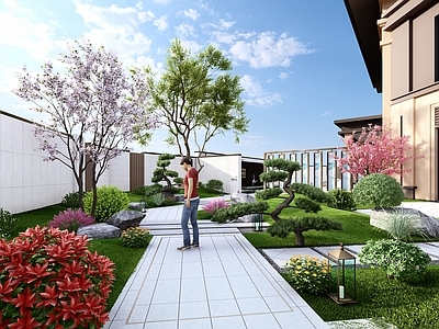 新中式商业景观 示范区景观