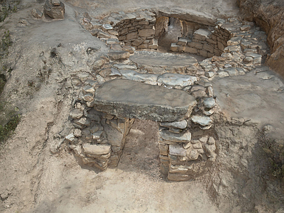 现代中式其他景观小品 陵墓 坟墓 墓地 挖掘现场 遗迹