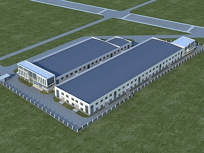 现代简约厂房 厂房 工业 产业