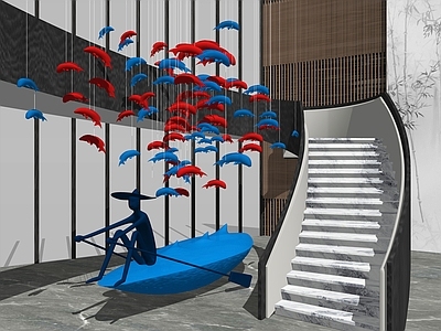 现代工业艺术装置 室内艺术装置 媒体装置 景观装置 抽象艺术吊件