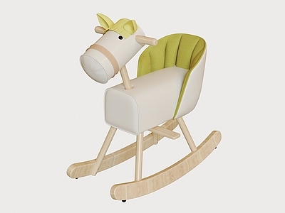 现代原木秋千椅 玩具羊