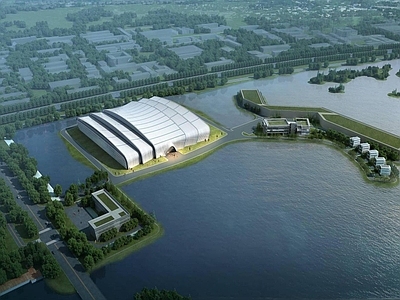 现代图书馆外观 大型会展建筑 博物馆