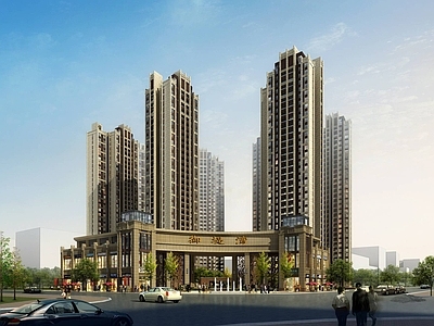 简欧高层住宅 新古典风格商业住