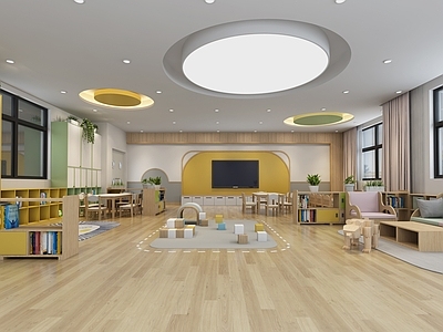 现代幼儿园 幼儿园教室 幼儿园活动教室 班级教室