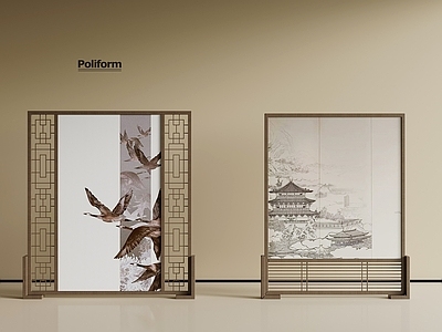 中古屏风 中古风宋式屏风 隔断