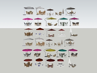 现代遮阳伞 外摆 遮阳伞