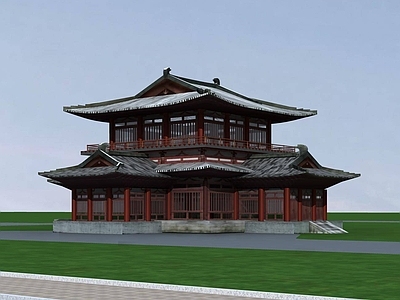 中式古建 中式景观建筑