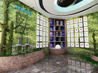现代博物馆展厅 动植物 科普 标本 昆虫 展览馆