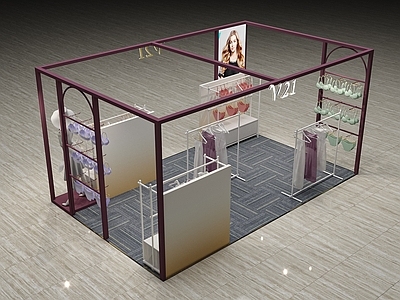 现代新中式服装店 女装店 内衣 快闪店