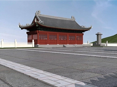 中式古建 塔崗寺 寺庙