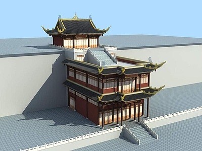 中式古建 古代寺庙 中式古建筑