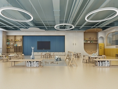 现代幼儿园 幼儿园教室 幼儿园活动教室 幼儿园托育教室 班级教室