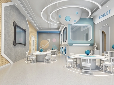 现代幼儿园 幼儿园科学教室 科技教室