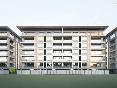 现代多层住宅 现代 简约 住宅
