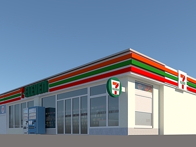 现代其他商业建筑 711便利店