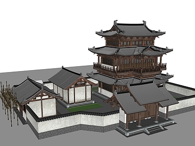 中式古建筑 中式古建